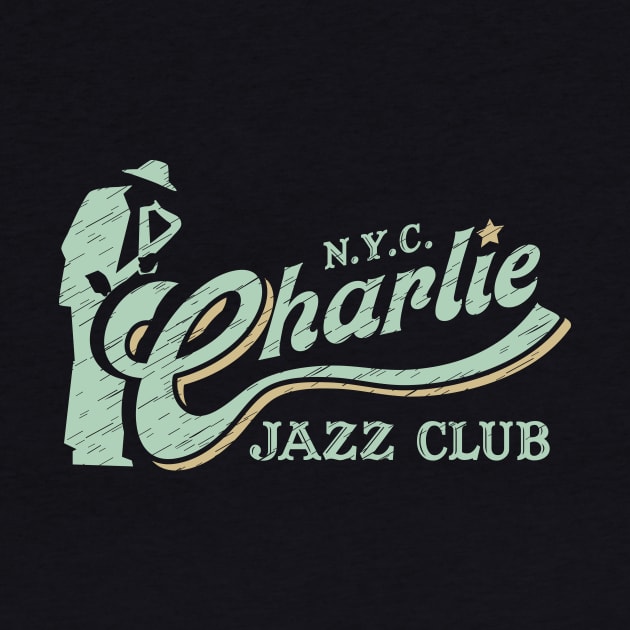 Charlie Jazz Club Vintage Retro Style by jazzworldquest